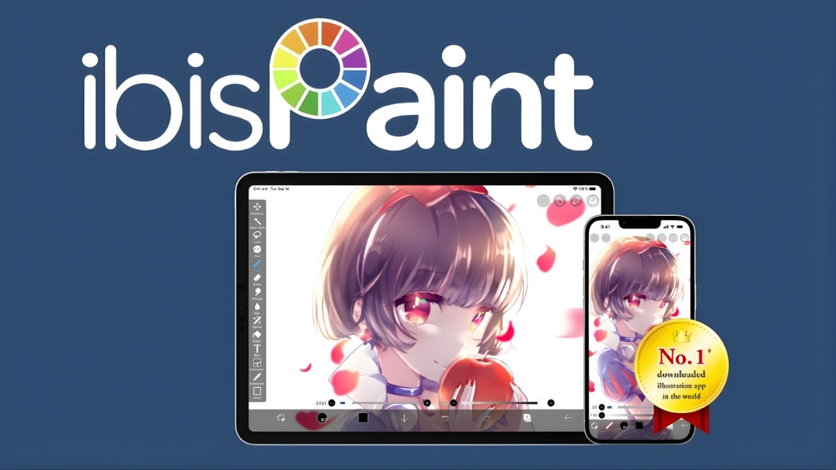 Ứng dụng vẽ ibis Paint X với kho brush đồ sộ