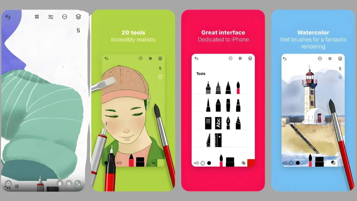 Ứng dụng vẽ với phong cách vẽ tự nhiên - Tayasui Sketches