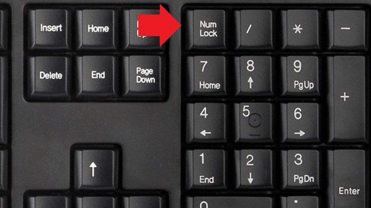 Chức năng NumLock bị tắt