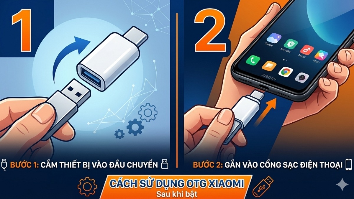 Cách sử dụng OTG Xiaomi sau khi bật