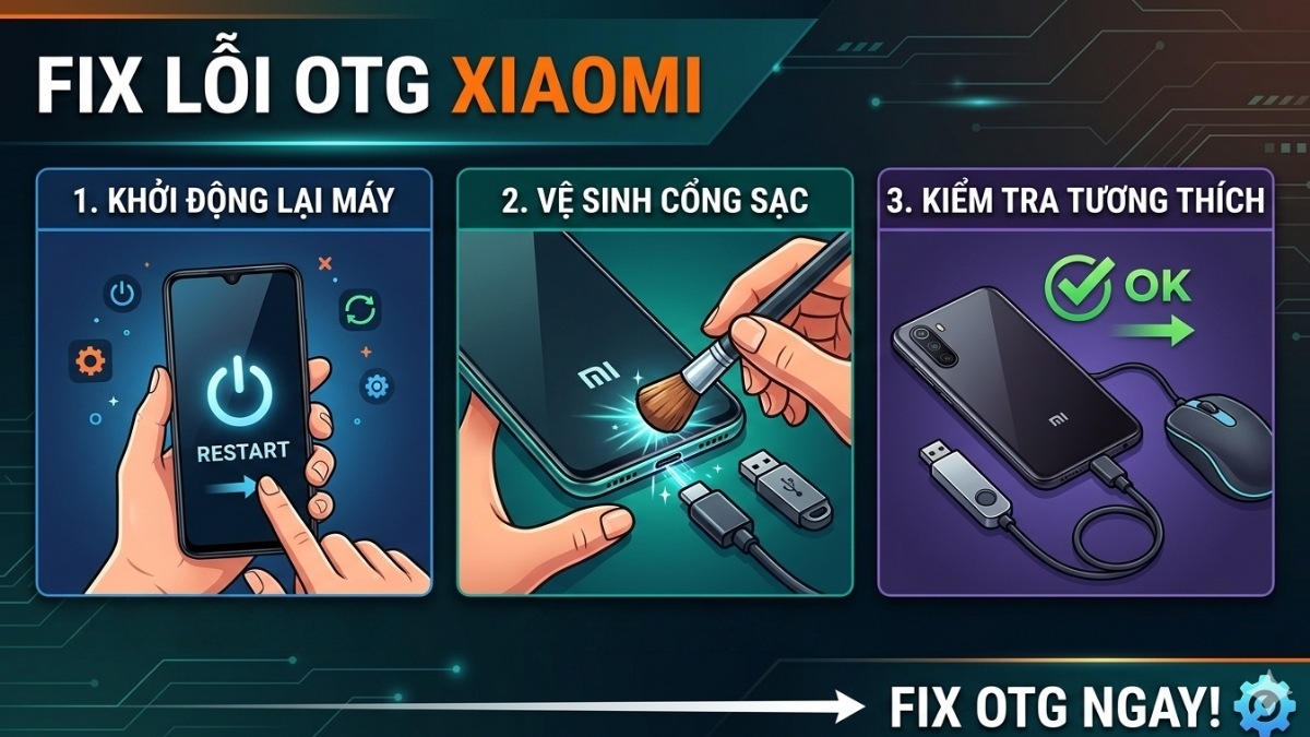 Cách khắc phục lỗi không bật được lỗi OTG trên Xiaomi