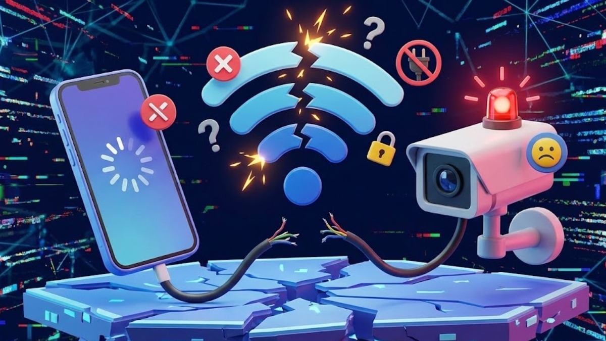 Sóng WiFi yếu khiến camera không thể duy trì khả năng vận hành tốt