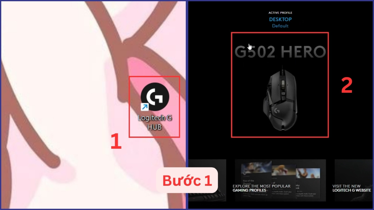 Cài macro chuột Logitech qua Logitech G HUB