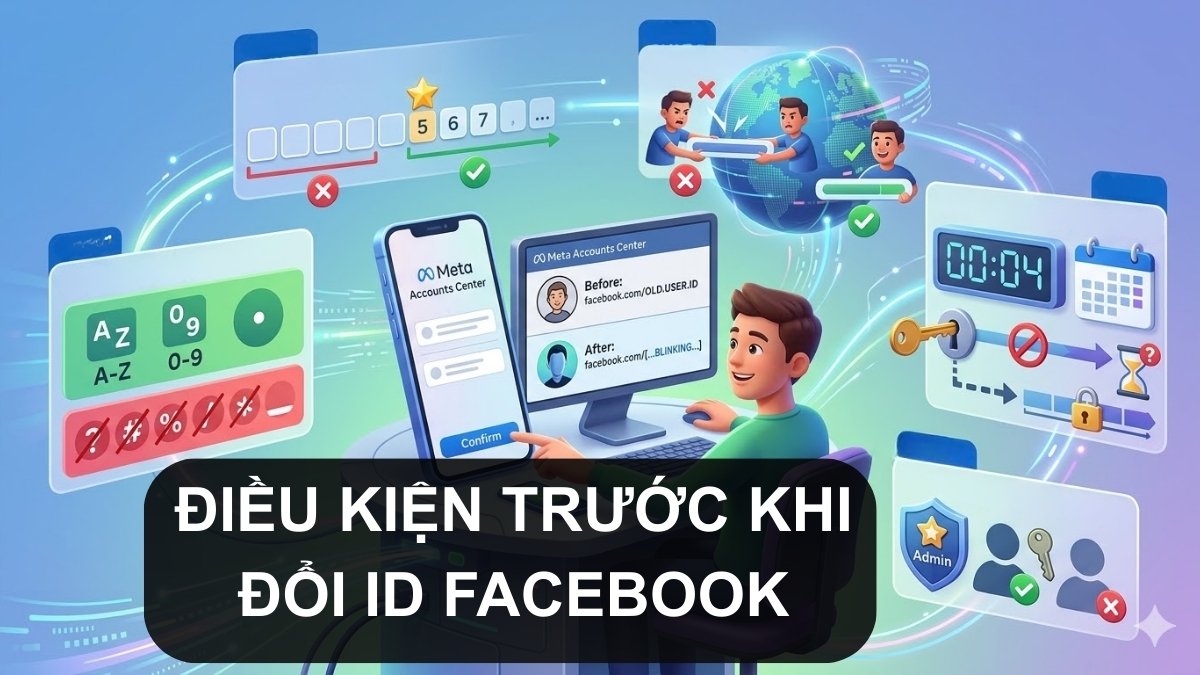 Điều kiện trước khi đổi tên người dùng