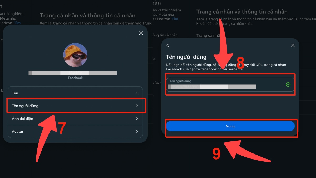 Mở Tên người dùng và nhập ID mới