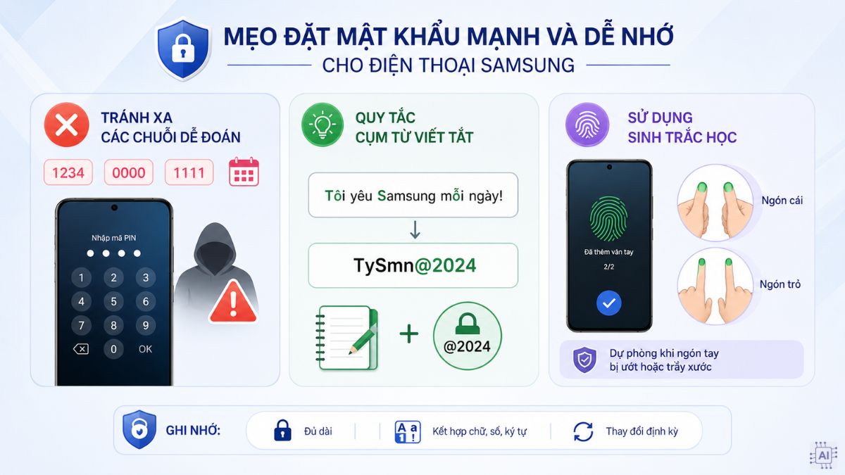 Mẹo khi đặt mật khẩu