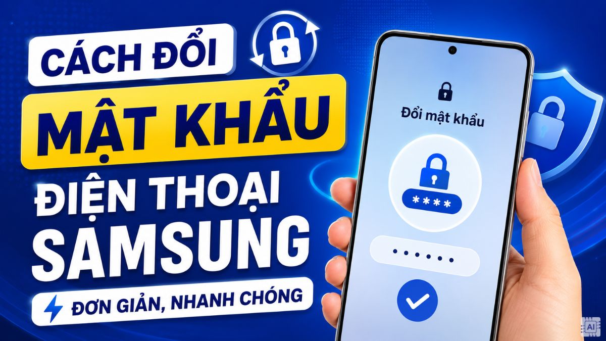 Cách đổi mật khẩu điện thoại Samsung đơn giản, nhanh chóng