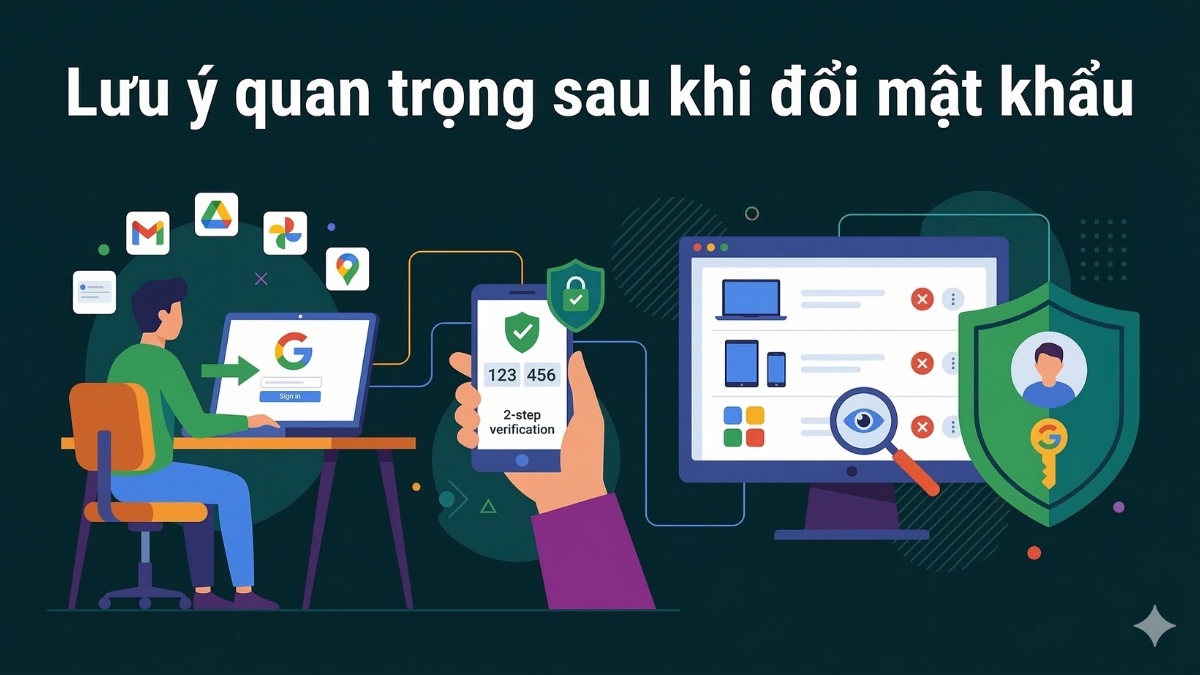Lưu ý quan trọng sau khi đổi mật khẩu