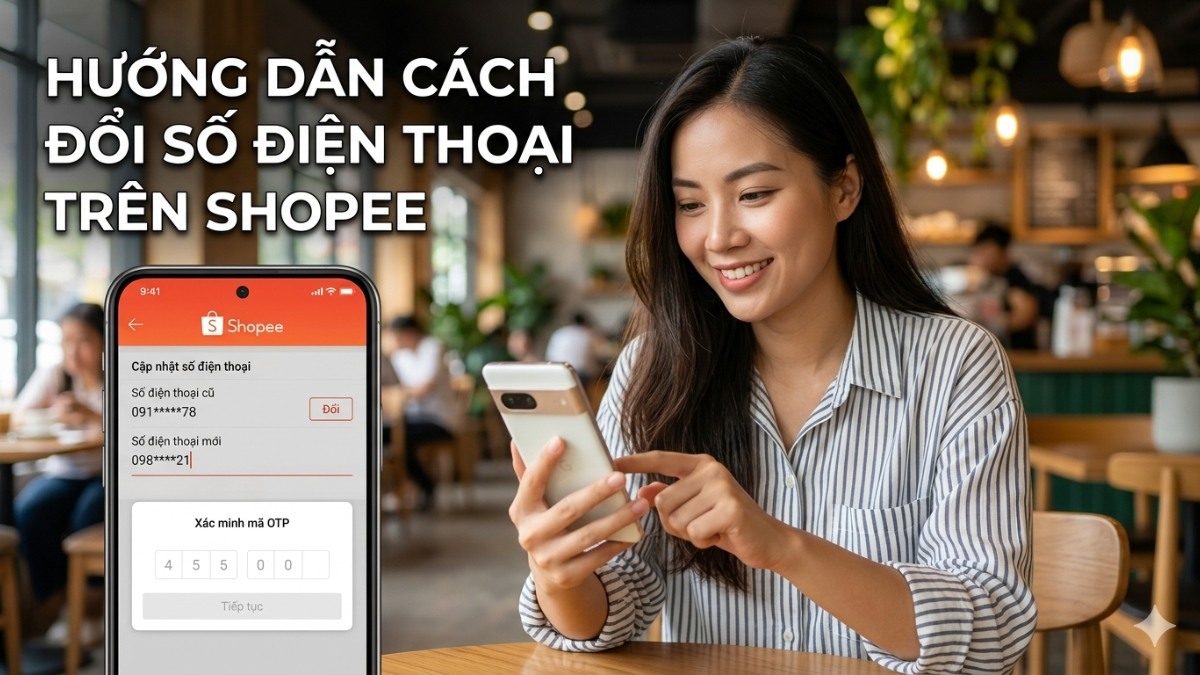 Hướng dẫn cách đổi số điện thoại trên Shopee