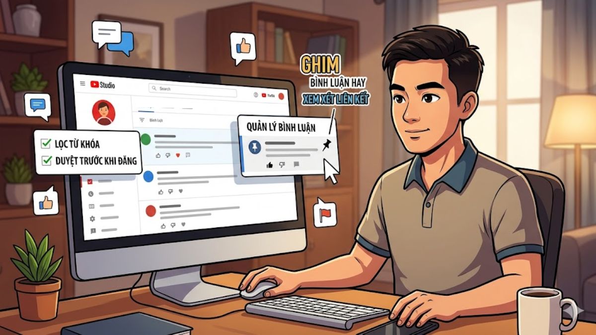 Cách để quản lý bình luận trên Youtube hiệu quả