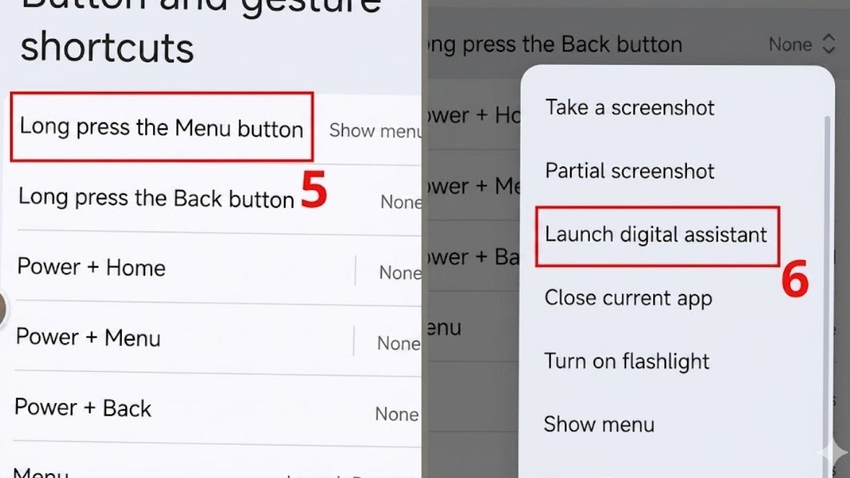 Tìm đến mục Launch digital assistant