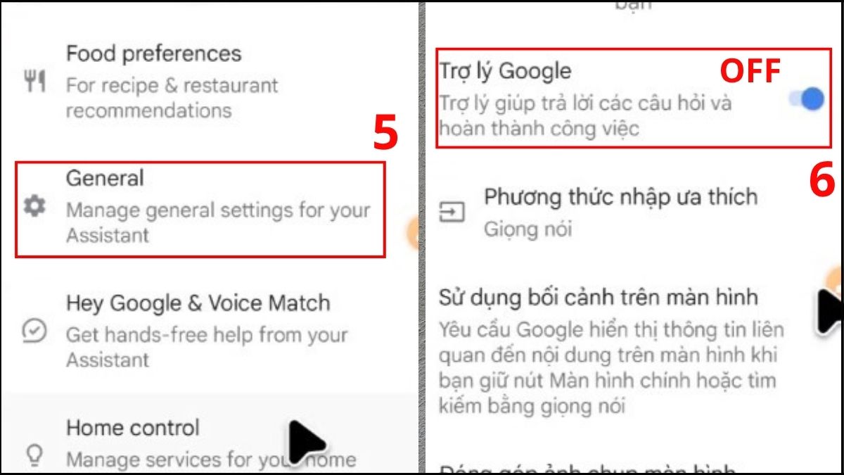 Bật Trợ lý Google