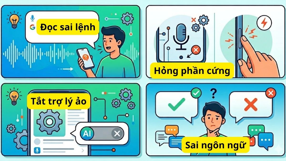 Những nguyên do không bật được trợ lý ảo và cách tránh