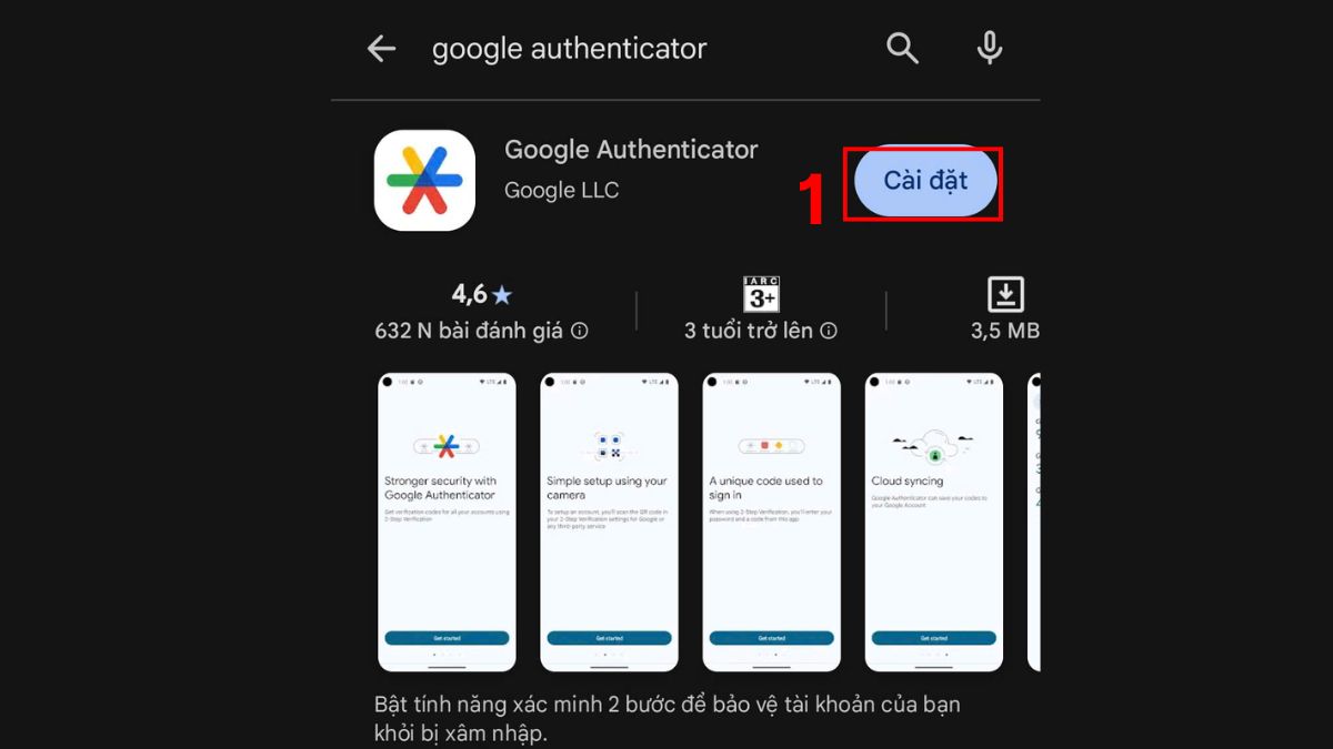 Tải và cài đặt Google Authenticator