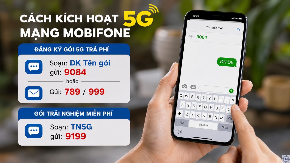 Cách kích hoạt 5G mạng MobiFone