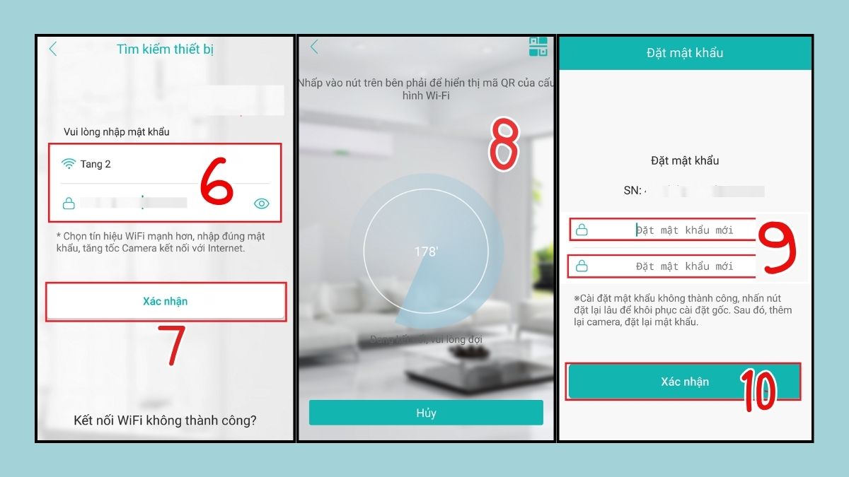 Thiết lập kết nối WiFi cho camera