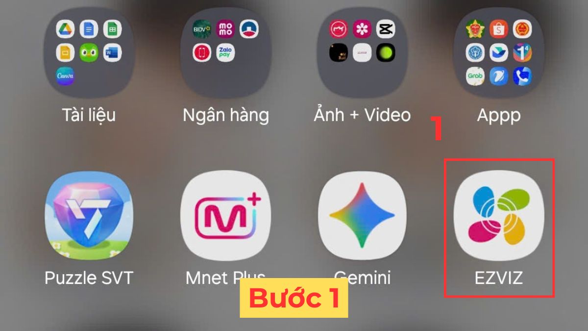 Khởi chạy ứng dụng Ezviz