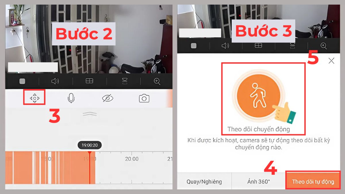 Mở bảng điều hướng trên ứng dụng Ezviz