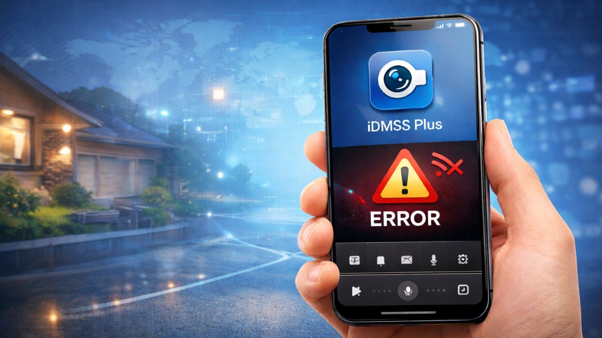 Kết nối mạng với camera iDMSS Plus không ổn định