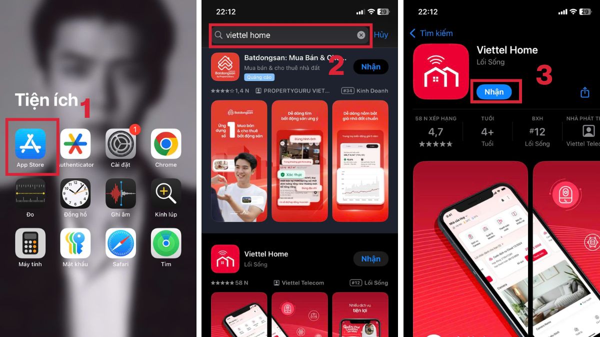 Tải ứng dụng Viettel Home trên điện thoại