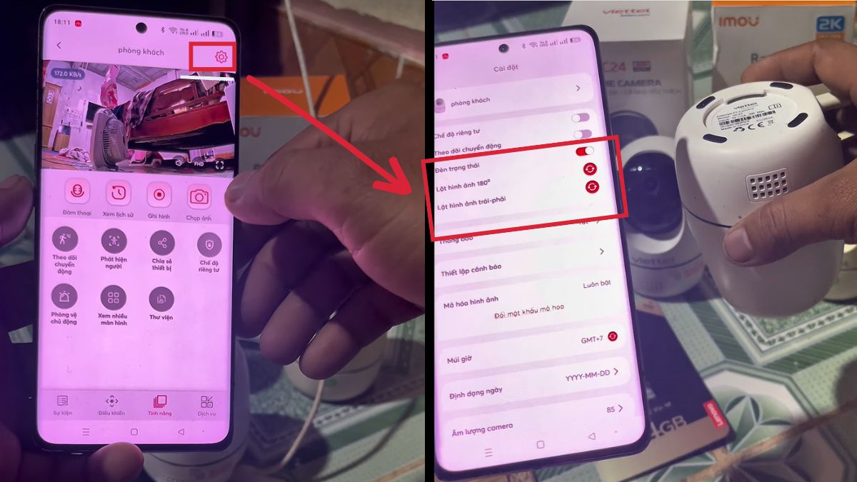 Tùy chỉnh hình ảnh, video căn bản cho camera Viettel