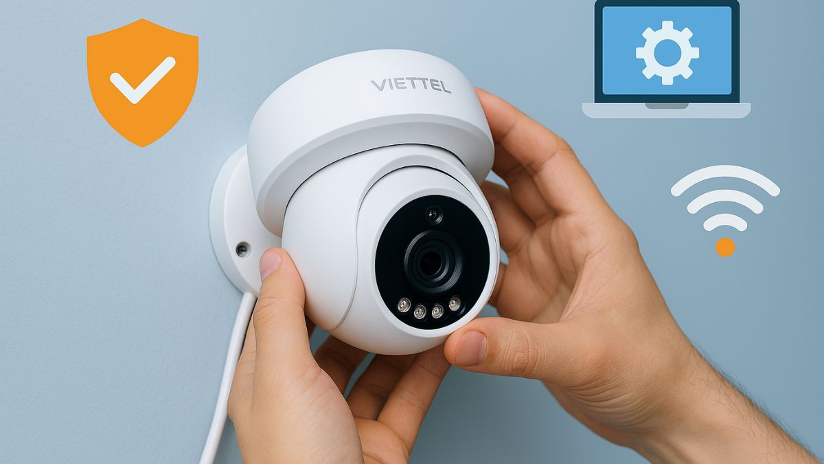 Lắp camera ở vị trí gần router WiFi để tín hiệu ổn định