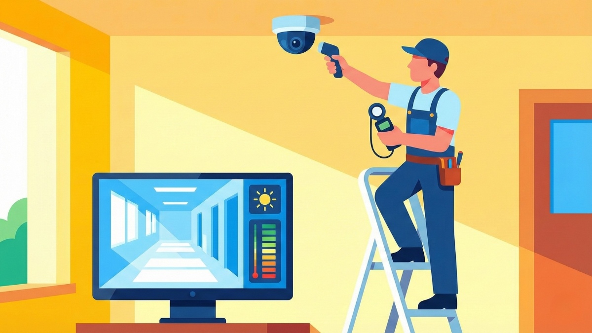 Kiểm tra độ sáng của vị trí lắp đặt