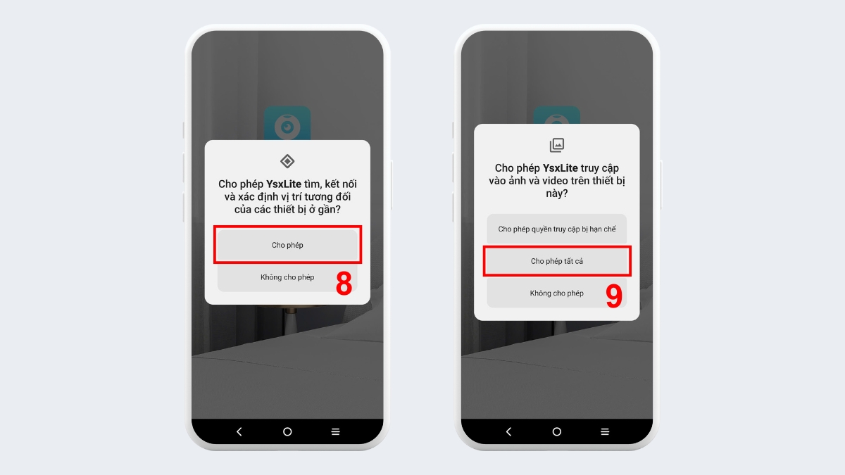 Chọn Cho phép tất cả