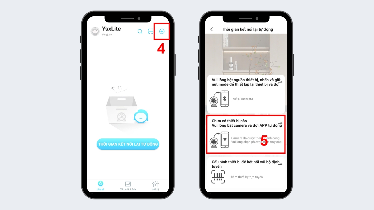 Chọn thêm thiết bị