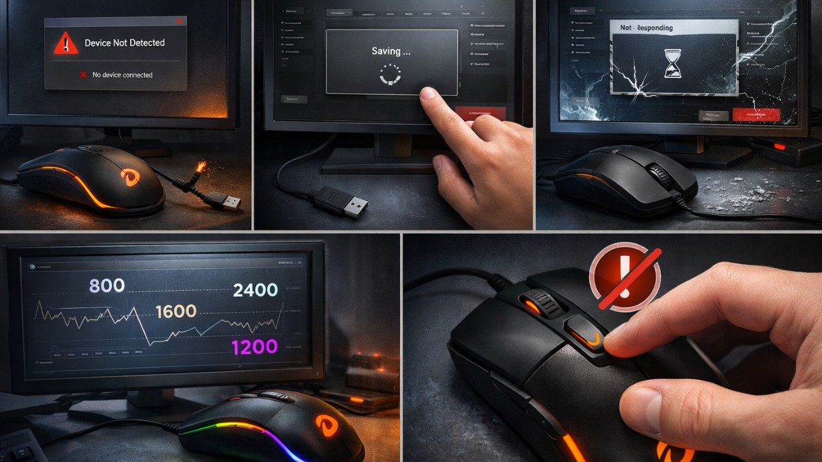 Không lưu được thiêt lập DPI là một trong những lỗi phổ biến