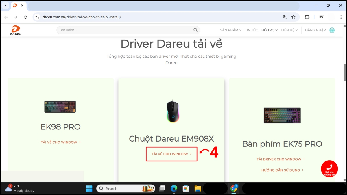 Nhấn chọn Tải về cho Windows