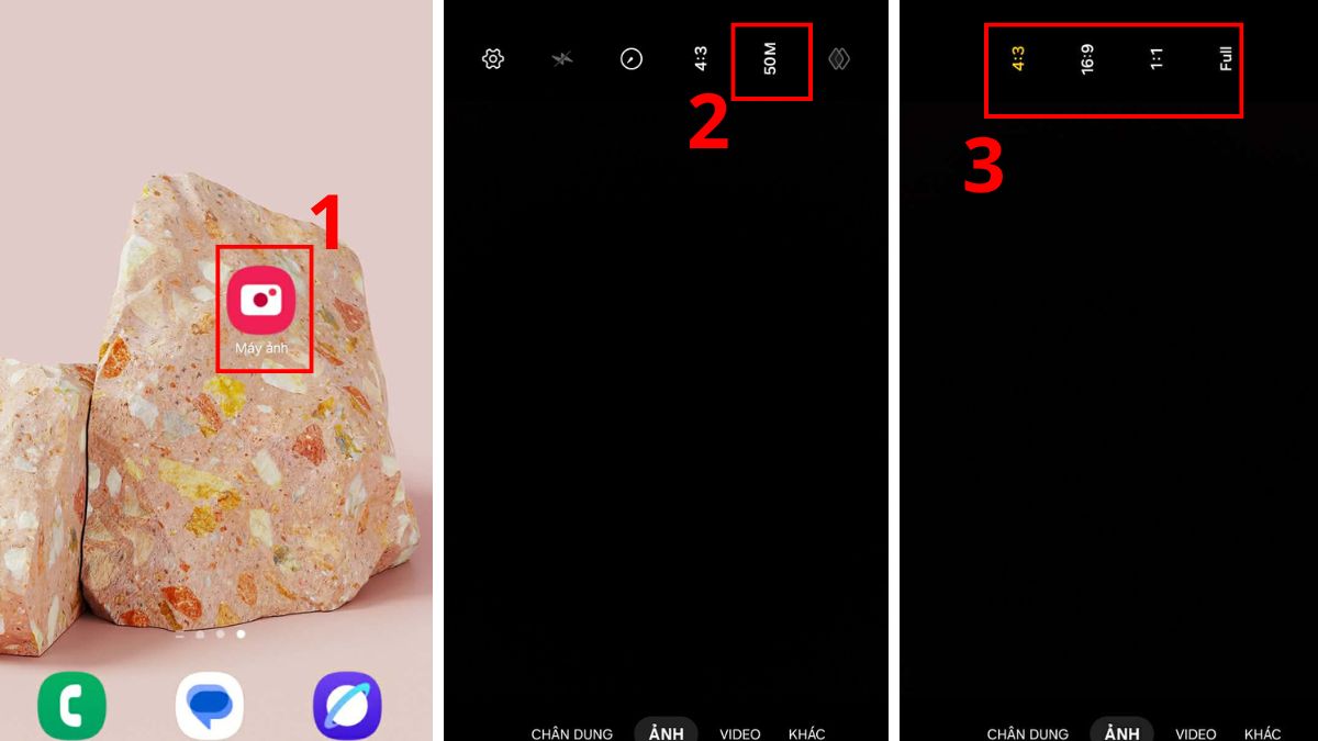 Thao tác chỉnh độ phân giải và tỷ lệ ảnh