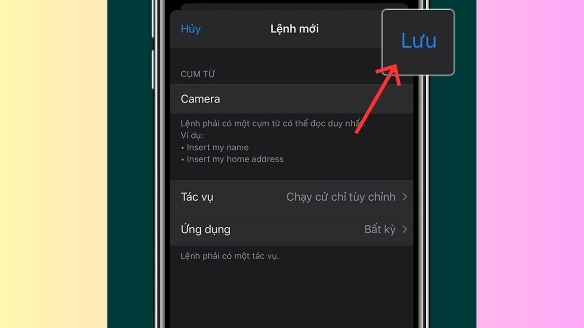 Lưu mô phỏng thao tác chụp màn hình