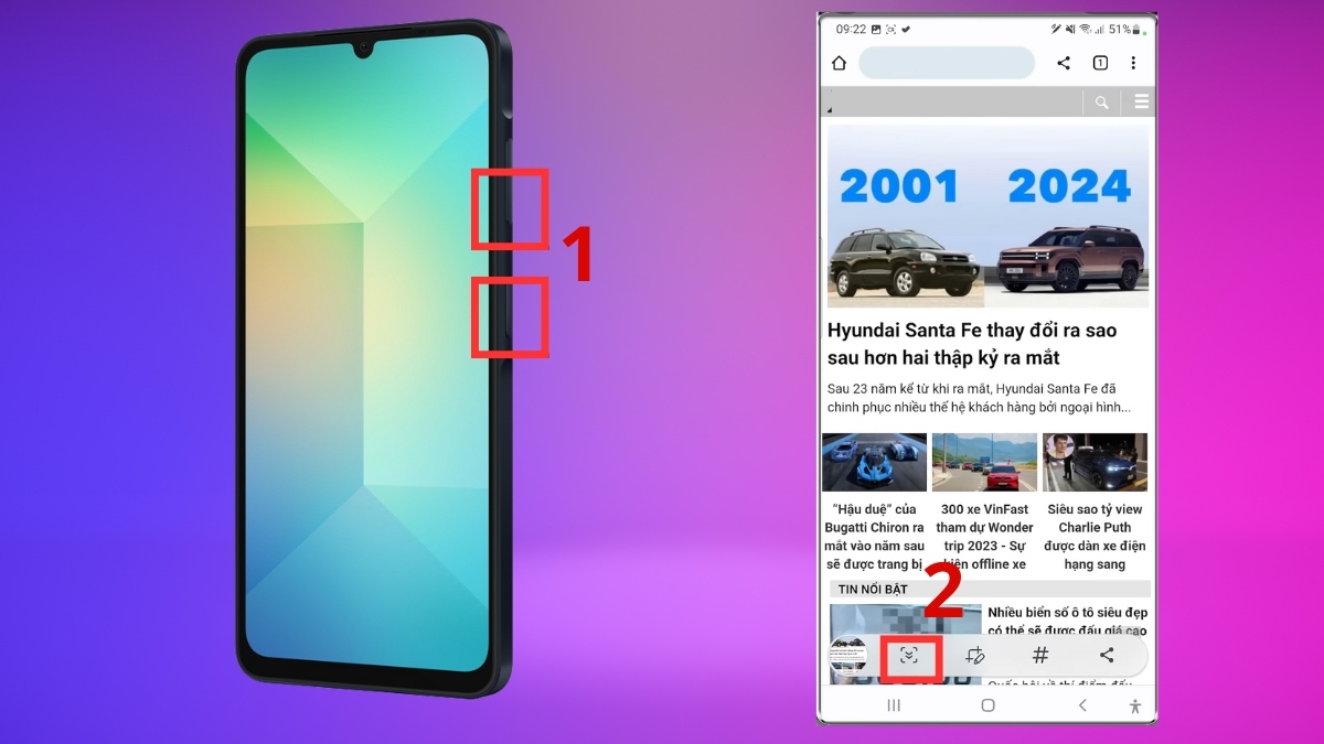 Ghi lại toàn bộ nội dung dài với tính năng chụp cuộn Galaxy A06