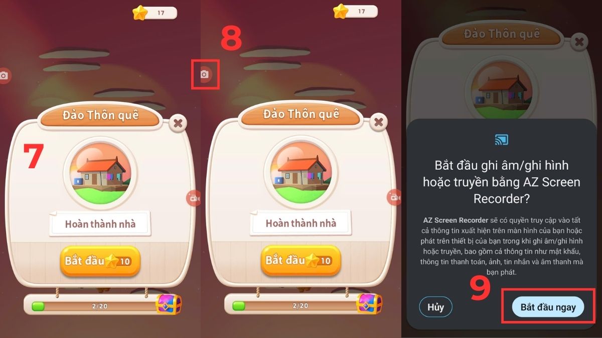 Thực hiện thao tác chụp màn hình