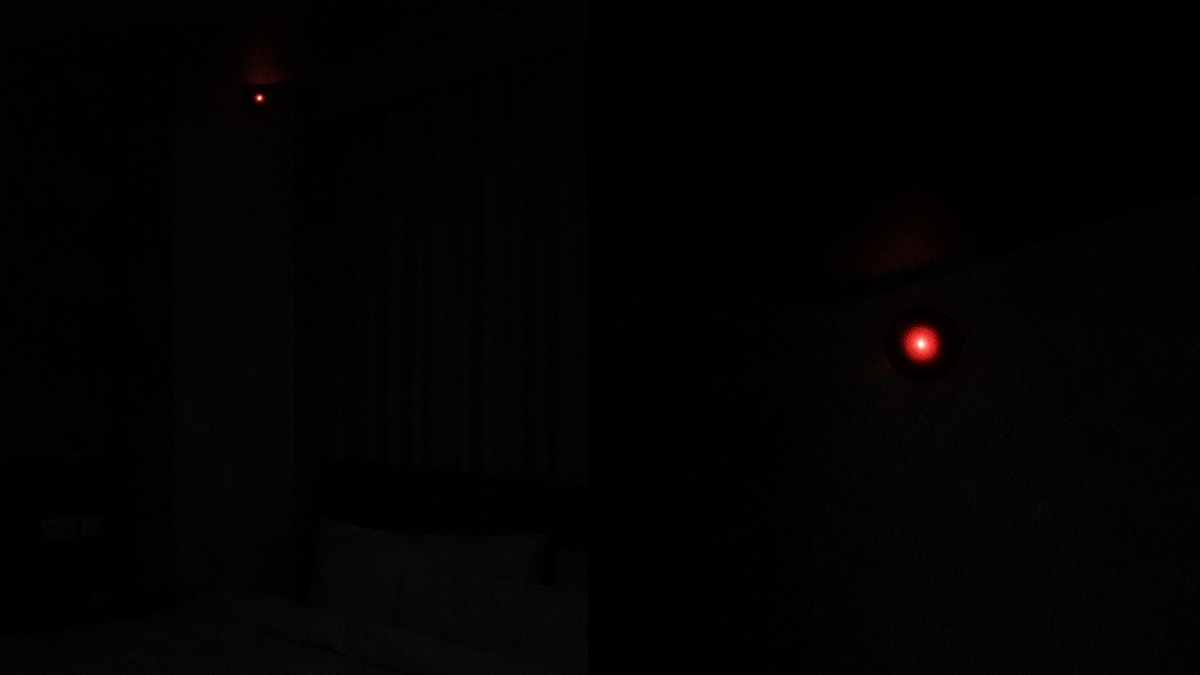 Tắt đèn để phát hiện camera quay lén