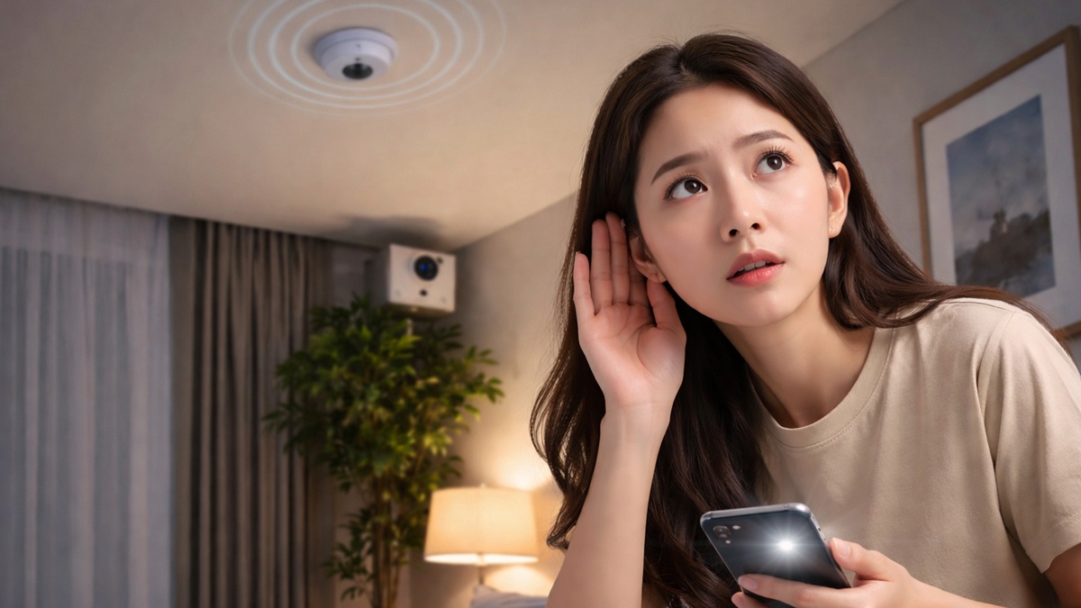 Phát hiện camera ẩn bằng âm thanh lạ