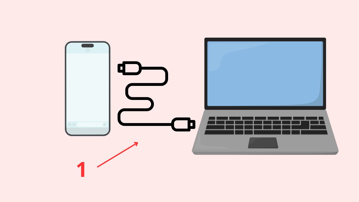 Kết nối USB vào cổng kết nối