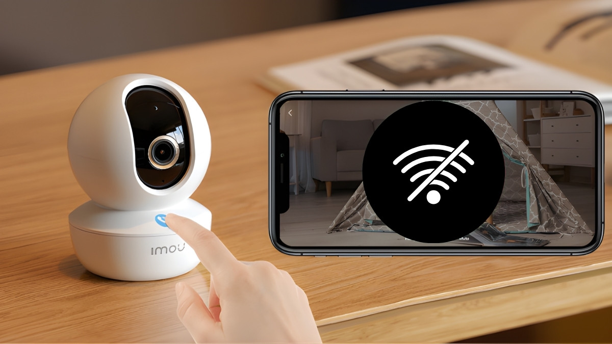 Khi camera IMOU đang ngoại tuyến sẽ không thể chia sẻ