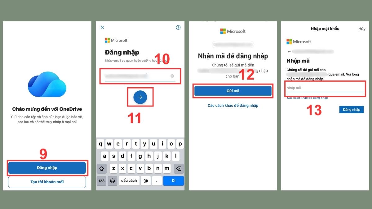 Đăng nhập lại tài khoản Microsoft trên iPhone