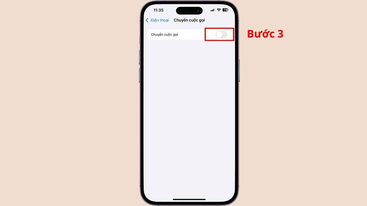 Kích hoạt chuyển cuộc gọi