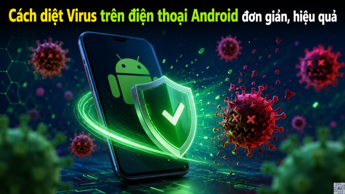 Cách diệt Virus trên điện thoại Android đơn giản, hiệu quả