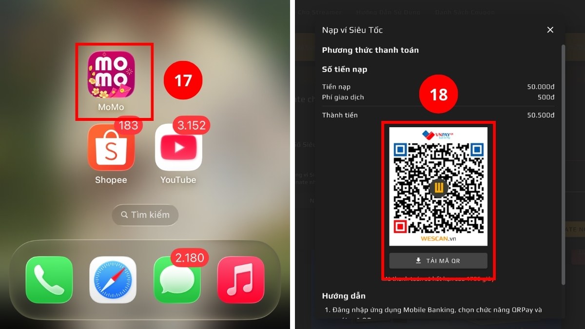 Quét mã thanh toán