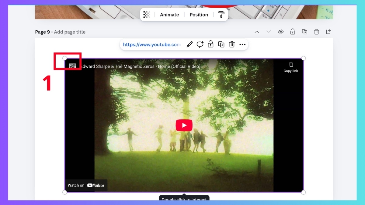 Thay đổi kích video trong Canva