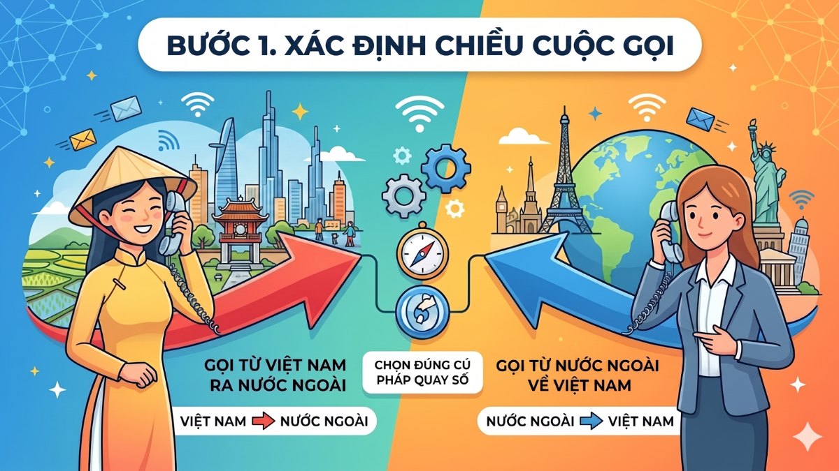 Xác định chiều cuộc gọi