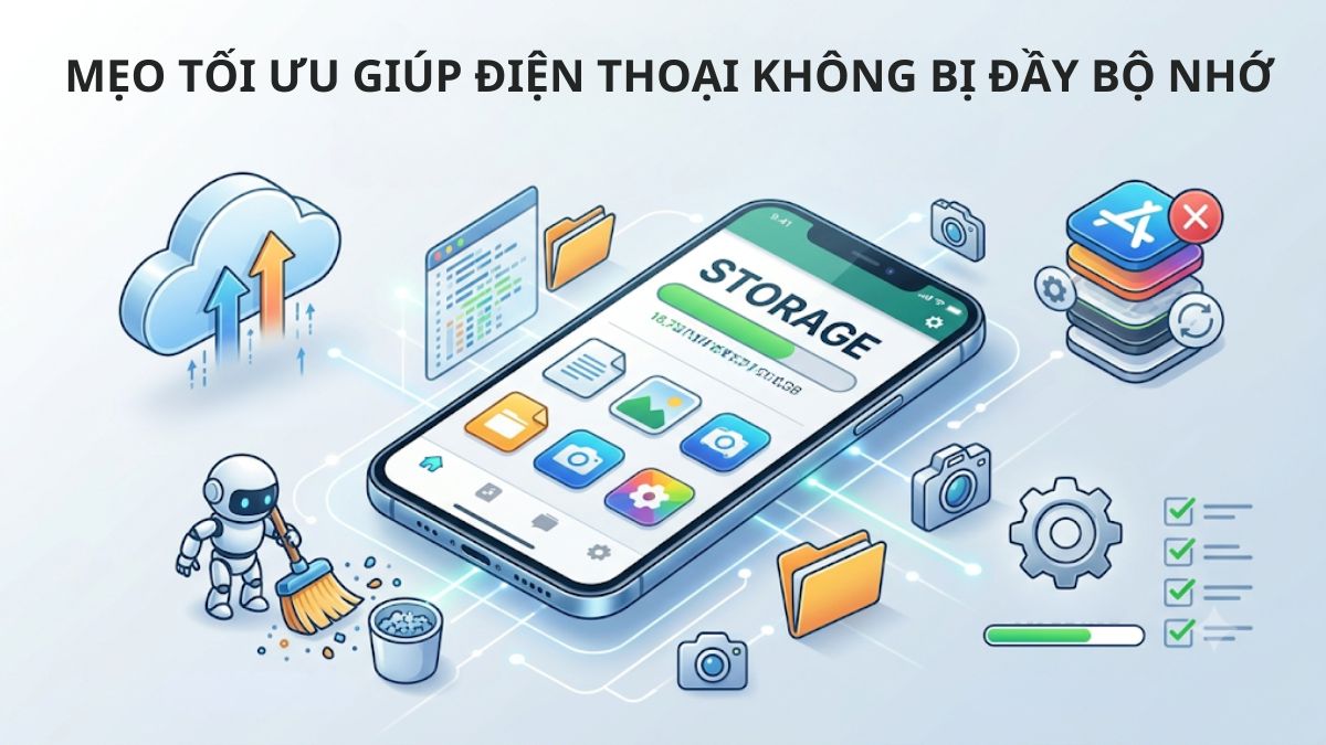 Mẹo tối ưu dung lượng điện thoại