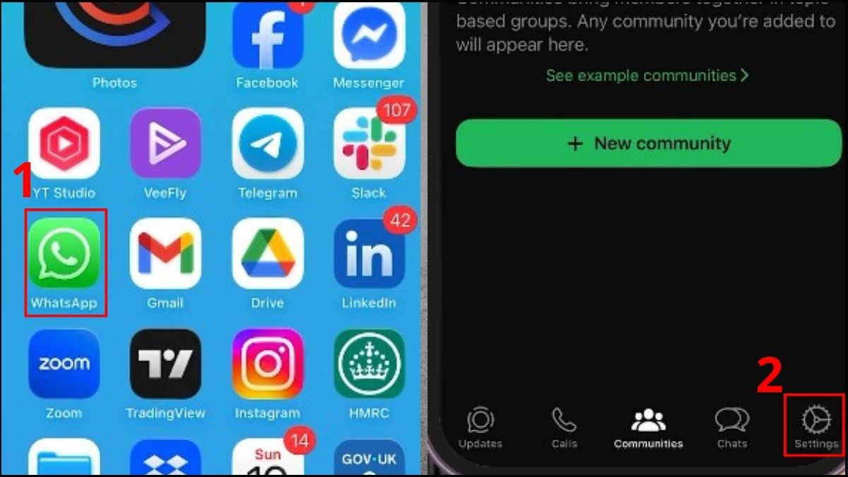 Mở ứng dụng WhatsApp