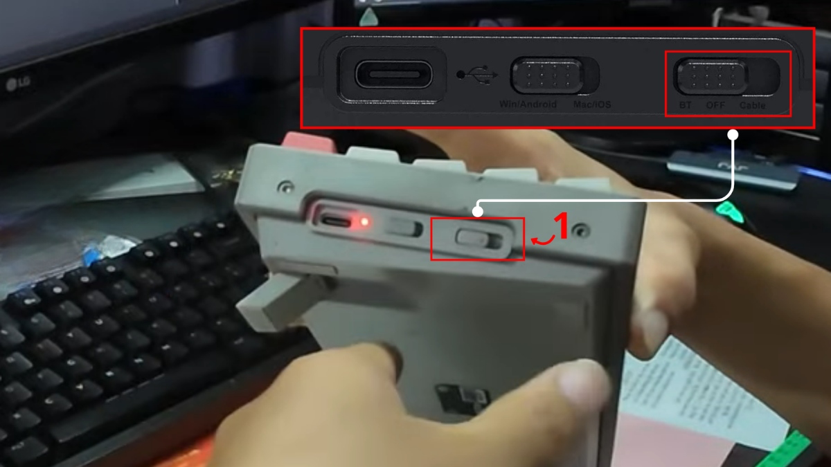 Bật chế độ Bluetooth trên bàn phím