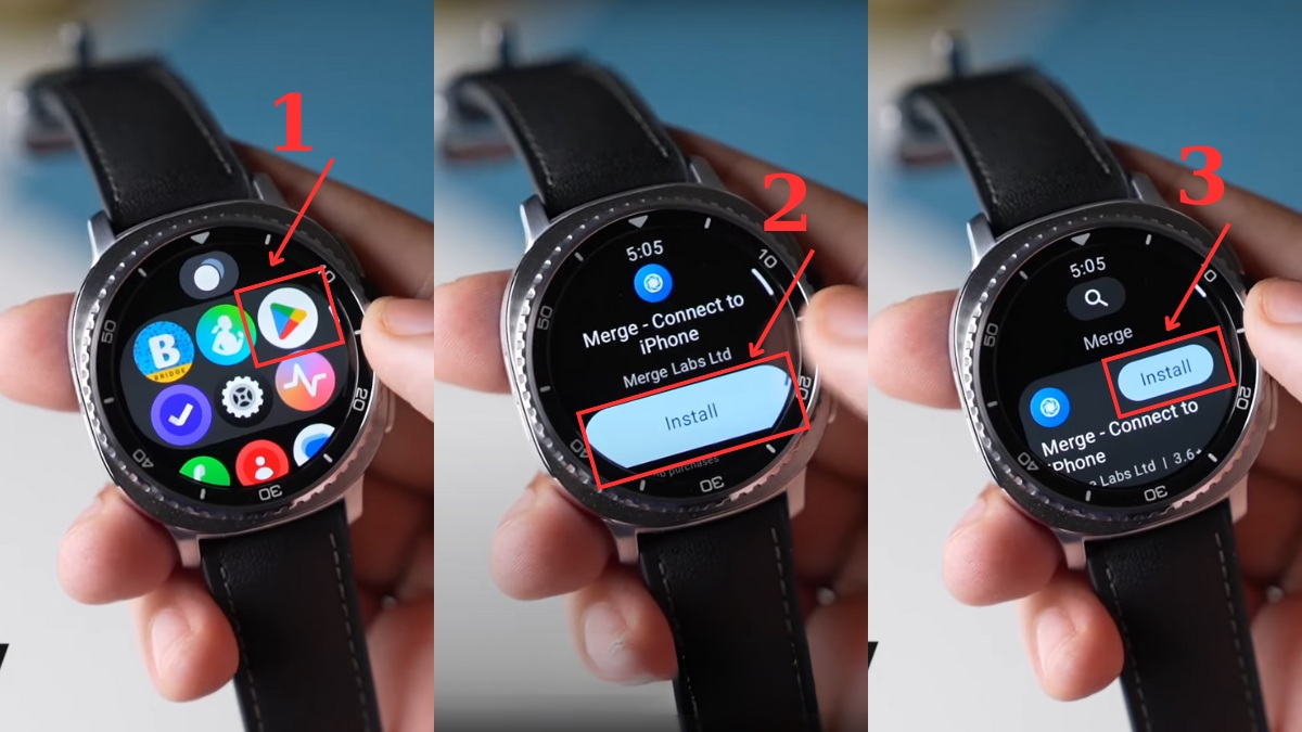 Cài đặt ứng dụng Merge trên Galaxy Watch 4
