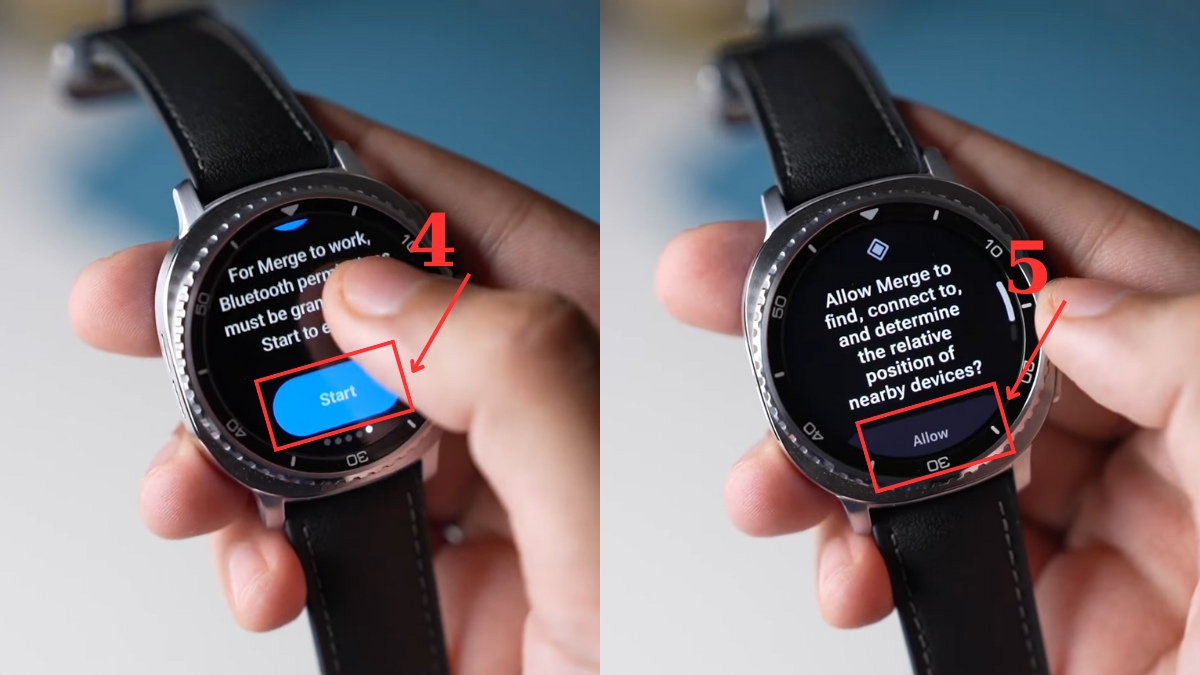 Thiết lập quyền trên đồng hồ Galaxy Watch 4